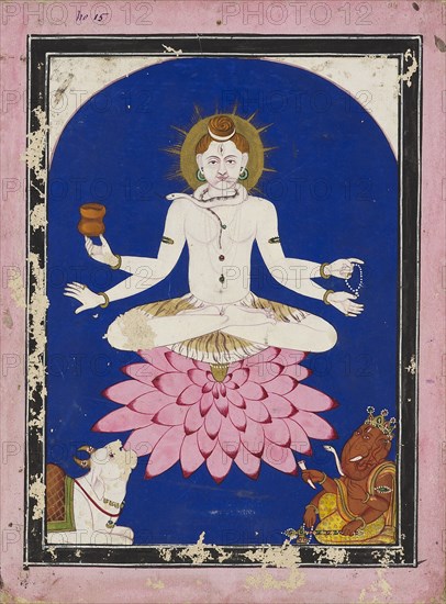 Shiva as a yogin, 19th century. Artist: Unknown.