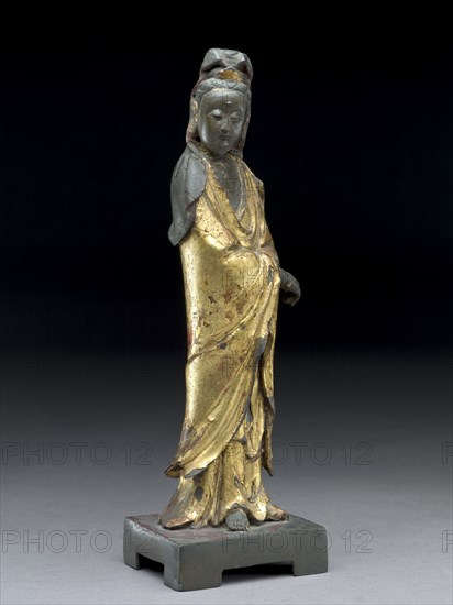 Standing figure of the bodhisattva Guanyin, 17th - 18th century. Artist: Unknown.