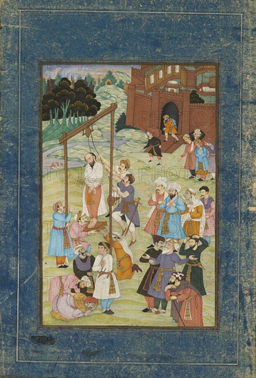 The hanging of al-Hallaj in 922, late 19th century. Artist: Unknown.