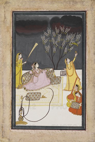 The Ragini Dhanasari (Desi) of the Raga Dipaka, c1820. Artist: Unknown.