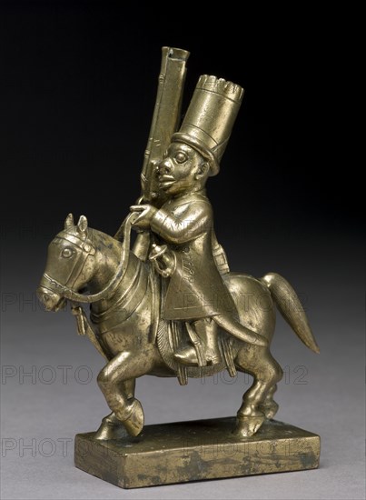 Toy soldier with horse and musket, 1790-1795. Artist: Unknown.
