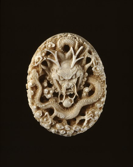 Ivory seal with dragon, 18th century. Artist: Unknown.