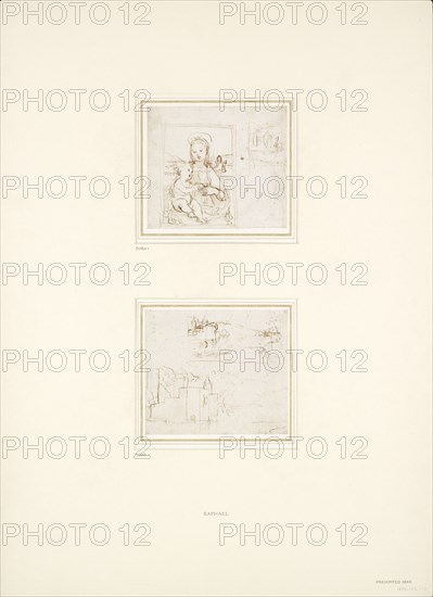 Two separate Sketches of Landscapes, 1500-1504. Artist: Raphael.