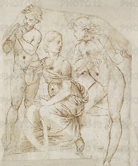 Group of Musicians, early 16th century. Artist: Raphael.