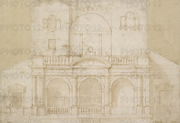 Architectural Design (Villa Madama), early 16th century. Artist: Raphael.