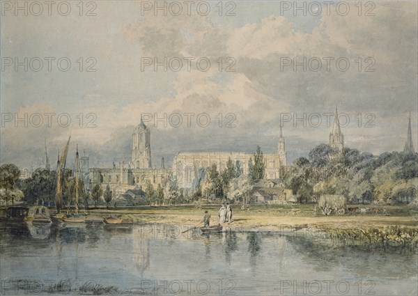 South View of Christ Church etc. from the Meadows, 1798-1799. Artist: JMW Turner.