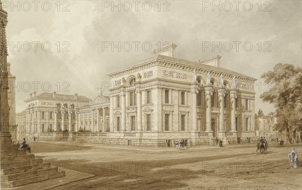 South East View of the Taylor Building and University Galleries, 19th century. Artist: JMW Turner.