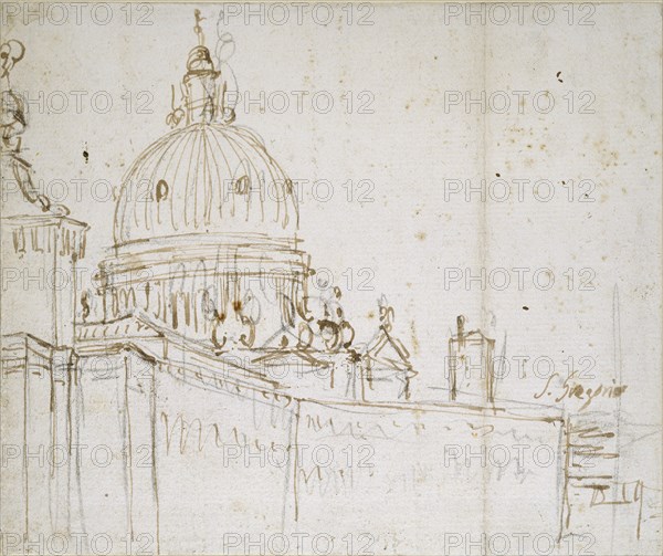 Venice: The Dogana di Mare and S. Maria della Salute, mid 18th century. Artist: Canaletto.