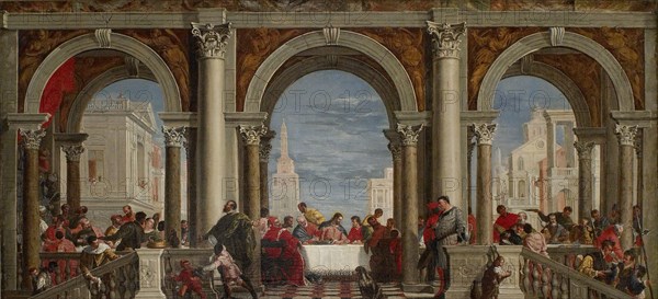 The Feast in the House of Levi, 1720-1769 Artist: Francesco Fontebasso.