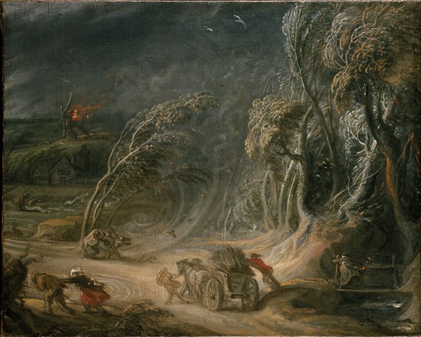 Landscape: a Storm, 18th century. Artist: Unknown.