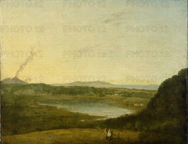 The Lago di Agnano, c1752. Artist: Richard Wilson.