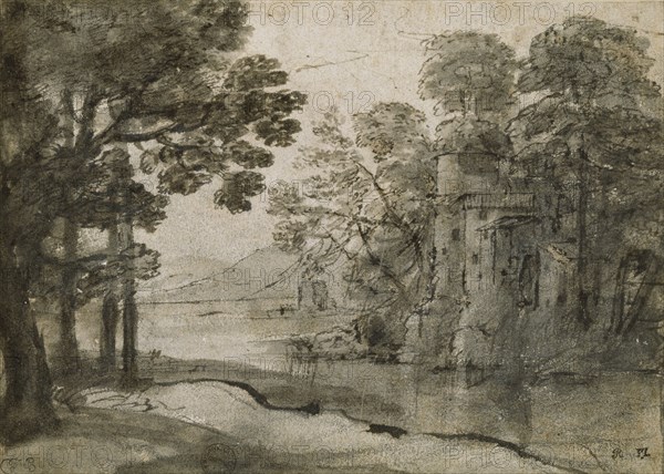 Watermill among Trees, c1635-1638. Artist: Claude Lorrain.