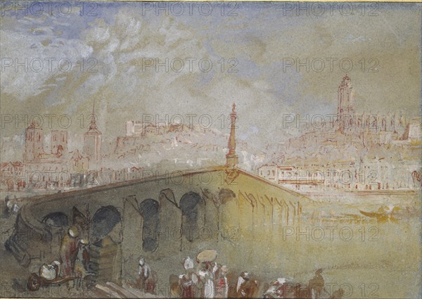 The Bridge at Blois: Fog Clearing, 1826-1830. Artist: JMW Turner.