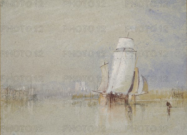 Calm on the Loire, 1832. Artist: JMW Turner.