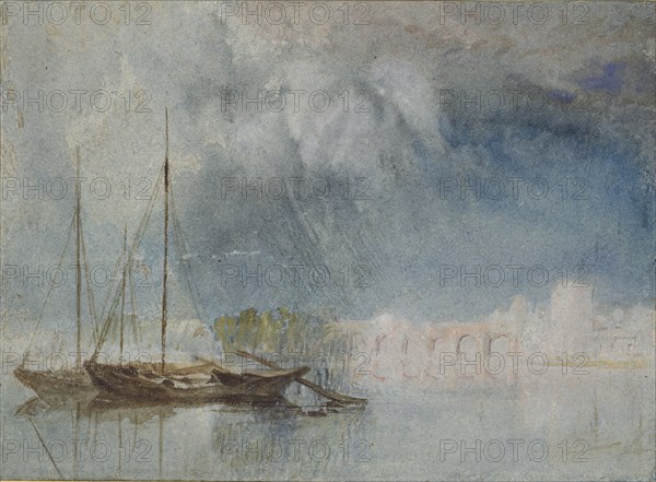 Nantes: Pont Pirmil, c1830. Artist: JMW Turner.