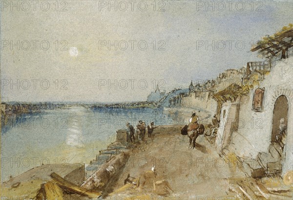 Rietz, near Saumur, c1830. Artist: JMW Turner.