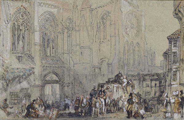 The Church of St Julien, Tours, c1830. Artist: JMW Turner.