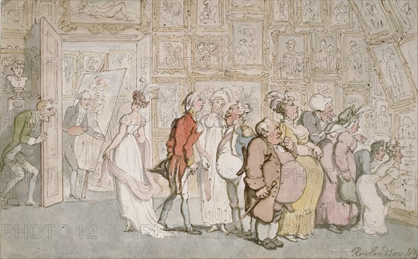 The Portrait Painter's Ante-room, 1809. Artist: Thomas Rowlandson.