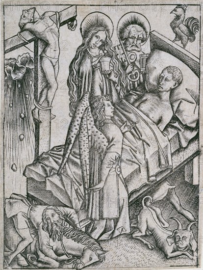 Consolation through confidence, c1460s.  Artist: Master ES.