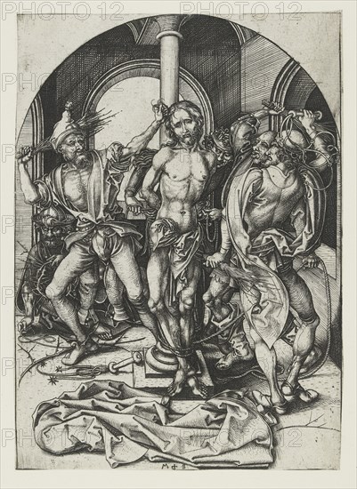 The Flagellation, late 15th century. Artist: Martin Schongauer.