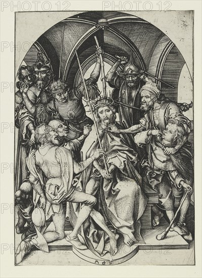 Christ crowned with Thorns, late 15th century. Artist: Martin Schongauer.