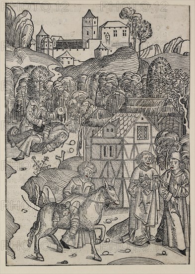 The second part of the parable of the good Samaritan, c1491. Artist: Michael Wolgemut.