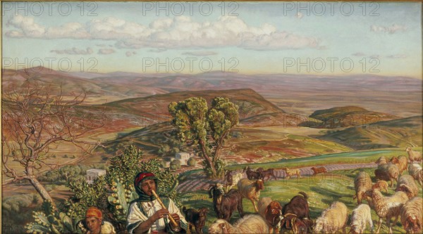 Plain of Esdraelon from the Heights above Nazareth, 1876. Artist: William Holman Hunt.