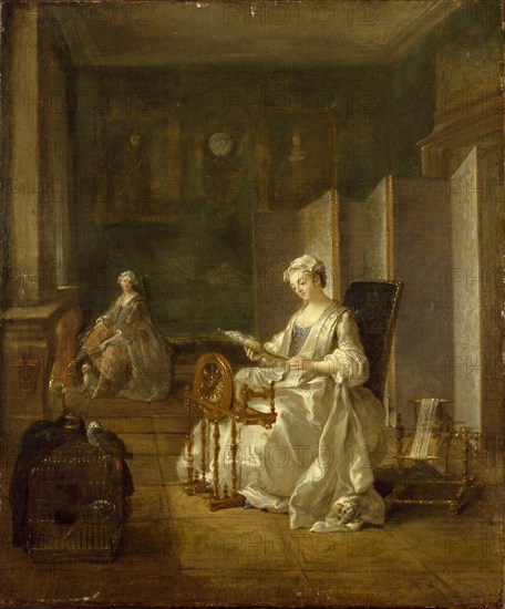 Interior with two Women, late 1730s-early 1740s. Artist: Etienne Jeaurat.