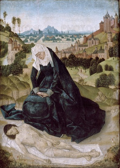 Pieta, 15th century. Artist: Simon Marmion.