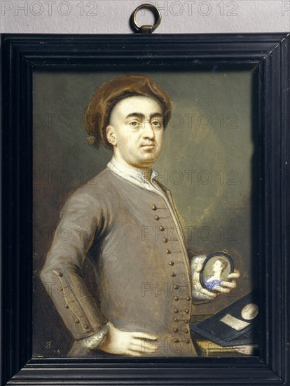 Self-portrait, 1724. Artist: Bernard Lens.