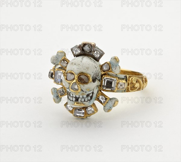 Memento mori ring, 17th century. Artist: Unknown.