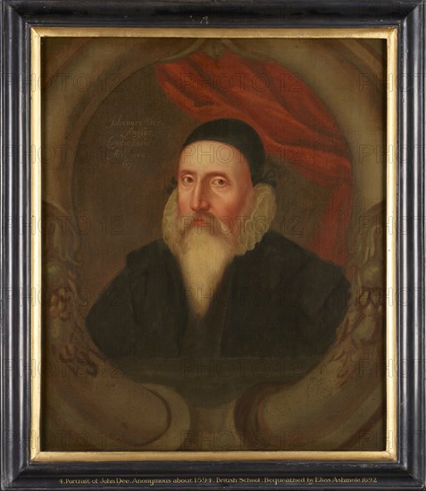 John Dee, c1594. Artist: Unknown.