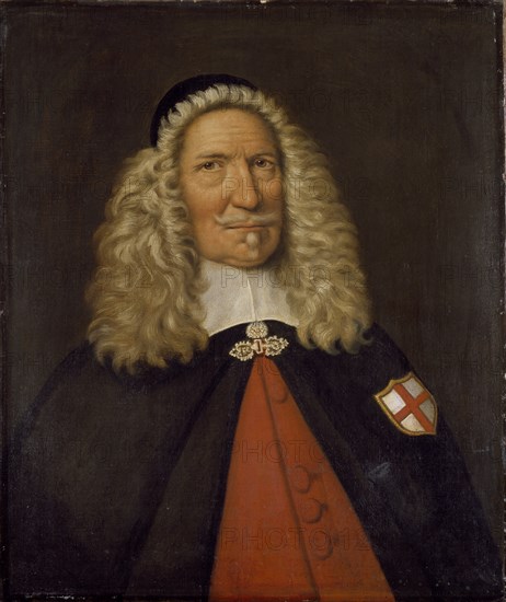 Captain Nicholas Burgh, 17th century. Artist: Cornelis de Neve.