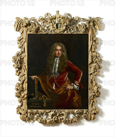 Elias Ashmole, c1681-1682. Artist: John Riley.