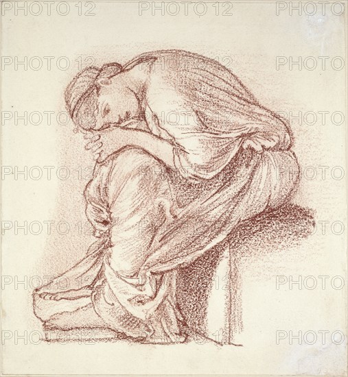 Seated Figure of a Woman, late 19th century. Artist: Sir Edward Coley Burne-Jones.