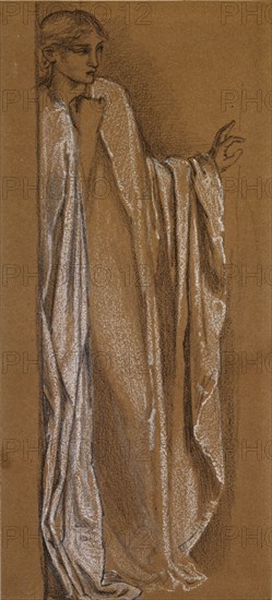 Study for 'Danae', late 19th century. Artist: Sir Edward Coley Burne-Jones.