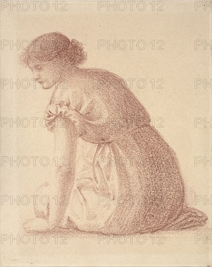 Seated Figure of a Woman, late 19th century. Artist: Sir Edward Coley Burne-Jones.