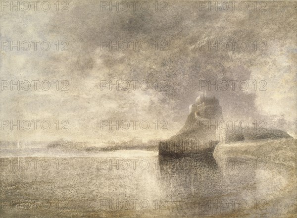 Holy Island Castle, Northumbria, c1882-3. Artist: Alfred William Hunt.