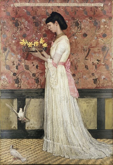 Mrs Ingram Bywater (d.1908), 1872. Artist: Walter Crane.