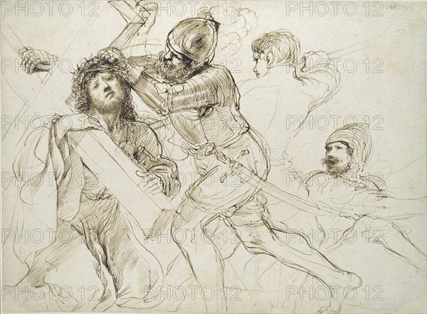 Christ Carrying the Cross, c1625-1628. Artist: Guercino.