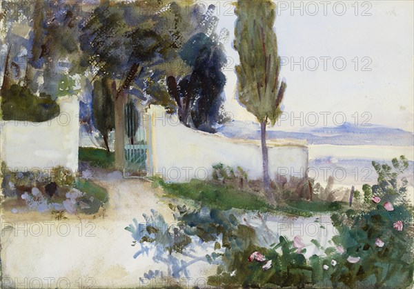 Gates of a Villa in Italy, c1900s. Artist: John Singer Sargent.