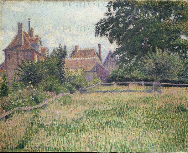 La Maison de la Sourde, Eragny, 1886. Artist: Lucien Pissarro.