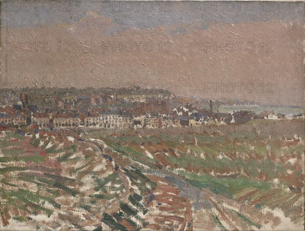 Dieppe from the West, 1910-1911. Artist: Harold Gilman.