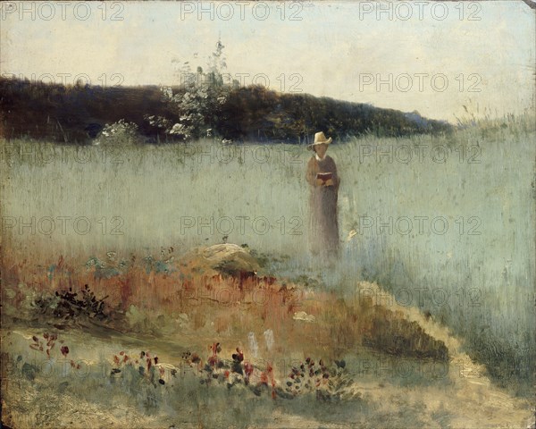 Field of Rye, Barbizon, c1884. Artist: Egerton Bush Coghill.