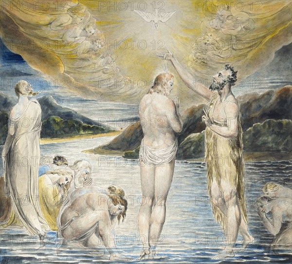 The Baptism of Christ, c1803. Artist: William Blake.