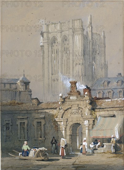 The Old Tower, Cologne Cathedral, early 19th century. Artist: Samuel Prout.