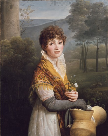 Portrait of a young Woman, c1807-1810. Artist: Gioacchino Giuseppe Serangeli.