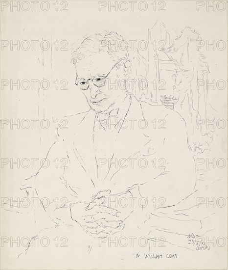 Dr William Cohn, 23 May 1942. Artist: Katerina Wilczynski.