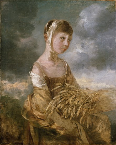 Margaret Gainsborough gleaning, late 1750s. Artist: Thomas Gainsborough.