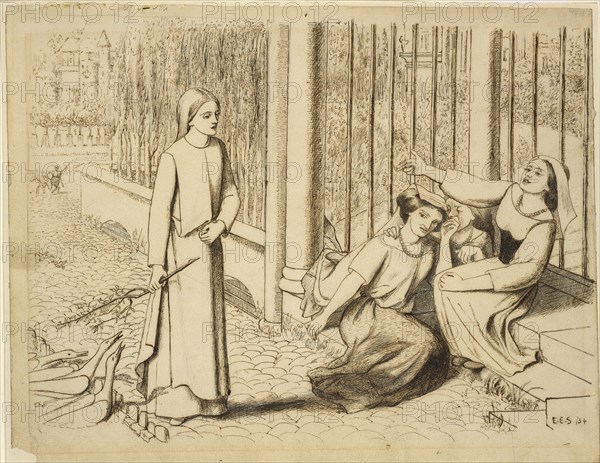 Pippa Passes, 1854. Artist: Elizabeth Siddal.